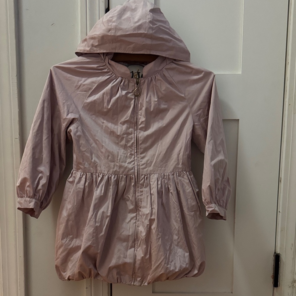 Chic Mauve Hooded Raincoat for Kids